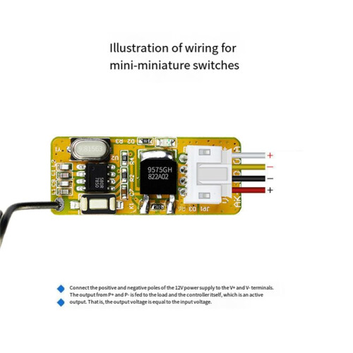 Small RF Wireless Controller Module 433MHZ for DC3.7V 4.5V 9V 12V Battery Power Used to Control Light Computer Power Off 2