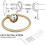Towel Ring Brushed Gold 1 Pack Stainless Steel 5