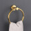 Towel Ring Brushed Gold 1 Pack Stainless Steel 8