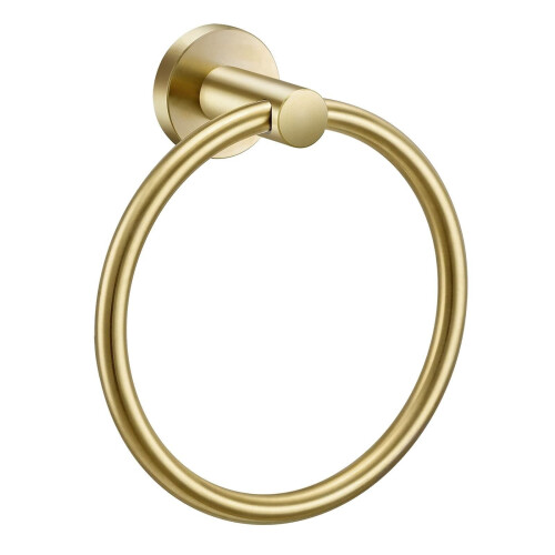 Towel Ring Brushed Gold 1 Pack Stainless Steel 1