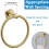 Towel Ring Brushed Gold 1 Pack Stainless Steel 3