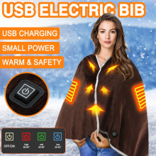 Heated Blanket Brown Soft Flannel 140x80 cm