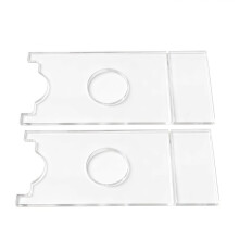 2-Pack Transparante Acryl Meubelstoppers, Muurbeschermer, Bedtafel, Bank, Antislip Stabilisatorpads, Muurafstandhouder