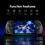 Wireless Joy-Pad Game Controller for /OLED/Lite with Programmable RGB Lights 6-Axis Gyro Turbo & Vibration 2