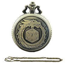 Zakhorloge en -Metalen Multi-Zijdige Dobbelstenenset Bordspel Cool Tafeldobbelstenen Zakhorloge Zonder Wijzerplaat