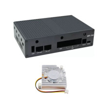 For Banana Pi R4 Aluminum Case Metal Shell for Banana Pi BPI-R4 Development Board Accessories,with Fan