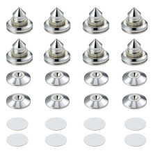 8SET Pailvens Loudspeaker Spikes Set Loudspeaker Feet Height Adjustable Copper Alloy Subwoofer Spikes