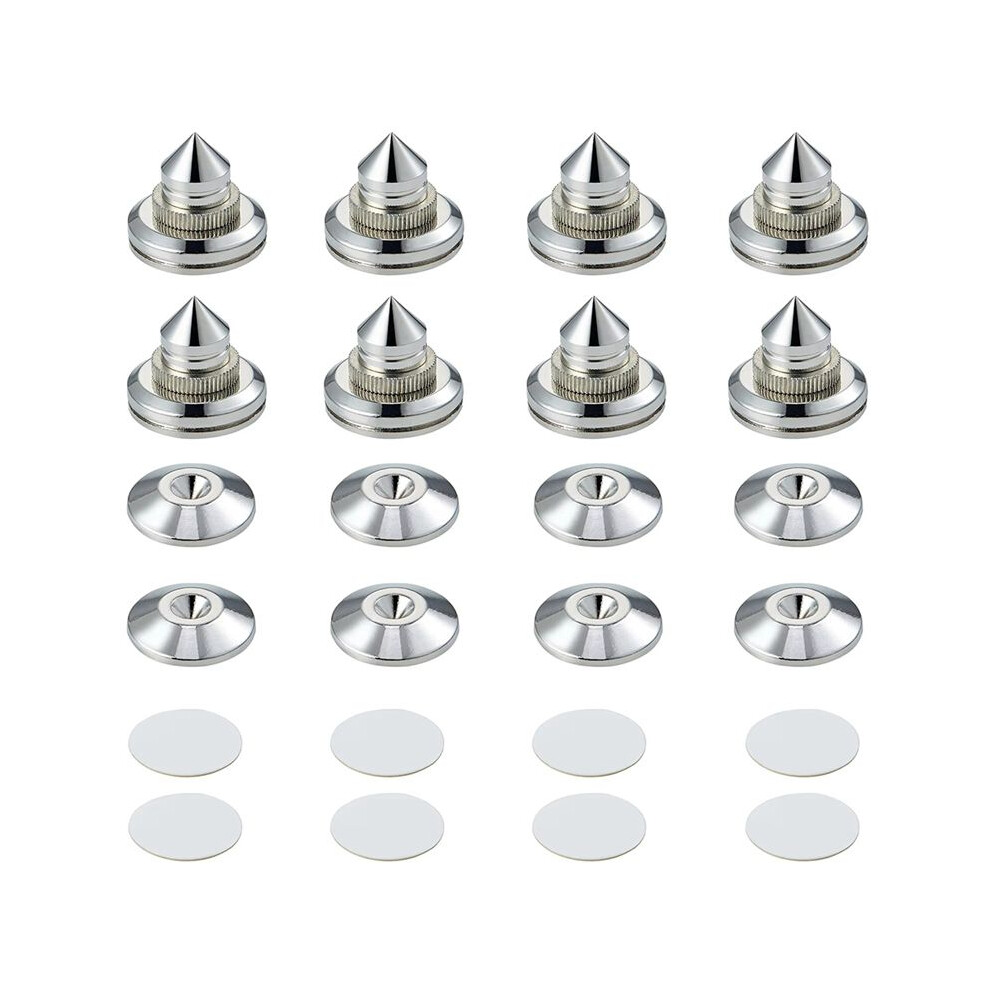 8SET Pailvens Loudspeaker Spikes Set Loudspeaker Feet Height Adjustable Copper Alloy Subwoofer Spikes-image-OPC-PVXXJS7-NEW