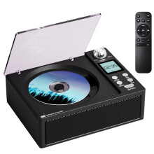 Draagbare Retro CD-Speler, Dubbele Luidsprekers, Hifi-Geluidskwaliteit, Ondersteunt USB/TF-Kaart/FM-Audioluidspreker-Cd-Speler A