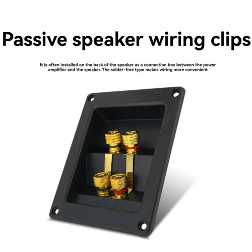 Dual Banana Plug Compatible Terminal Cup Connector for Subwoofer Input Output 1