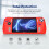 For  Ally Handheld Game Console All-Inclusive Silicone Protective Case Handheld Anti-Drop Protective Case,Red 3