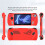 For  Ally Handheld Game Console All-Inclusive Silicone Protective Case Handheld Anti-Drop Protective Case,Red 7