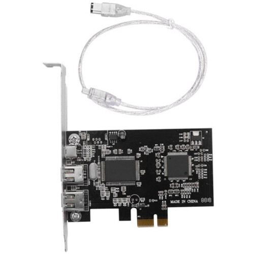 Scheda Controller PCI Express X1 PCI-E FireWire 1394A IEEE1394 3 Porte per Desktop 1