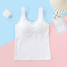Girls' Sports Bras 8-12 Years Soft Cotton Double-Layer