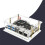 Acrylic Case for VisionFive 2 Development Board Development Board Box Transparent Case with Cooling Fan Heatsink Kit 9