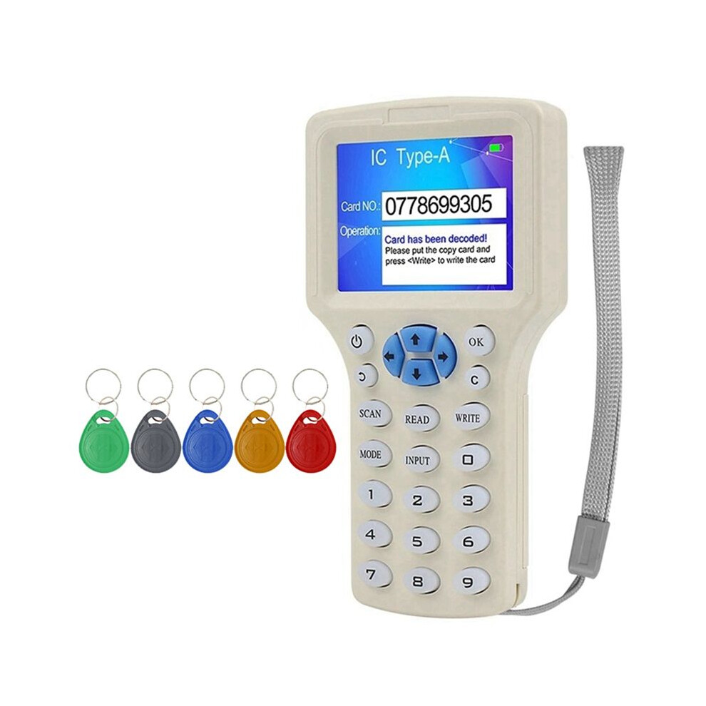 RFID NFC  Card Reader+5XT5577 Keychain RFID Duplicator 125K 13.56MHz IC/ID Key Writer RFID Replicator Programmer-image-OPC-PVXXTGZ-NEW