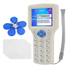 RFID NFC Card Reader+5XCUID Keychain/Card RFID Duplicator 125K 13.56MHz IC/ID Key Writer RFID Replicator