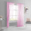 Voile Sheer Curtains Pink Grommet 1 Panel 52" W 5