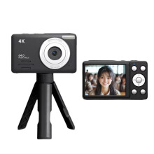 Fotocamera Digitale 4K, Display HD da 2,88 Pollici, Videoregistratore 18x, Luce di Riempimento A LED, Batteria da 800 MAh, Videocamera per Vlogging,