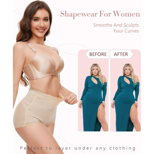 Shapewear Tummy Control High-Waisted Compression Panties 2