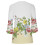 Bohemian Women's V-Neck Pullover Top with Floral Print and 4