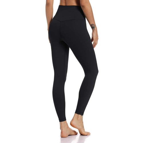 Women's High Waist Solid Yoga Pants Nude 1