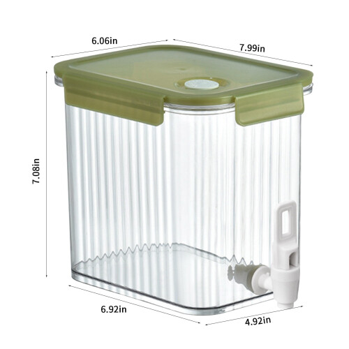 Beverage Dispenser Plastic 3.5L with Tap Double Filtration 2