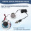 52 mm Oliedrukmeter met Waarschuwingsalarm 1/8 NPT-Sensor Oliedrukmeter voor Autoboot 6