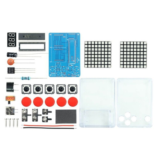 Kit de Produção de Console de Jogo de Pixel Retro Clássico Console de Jogo Diy Kit de Treinamento de Solda Eletrônica,B