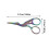 Retro-style steel beauty scissors small size 1