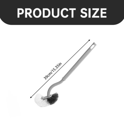 Toilet Bowl Brush Slim Compact Sturdy Deep Cleaning 2