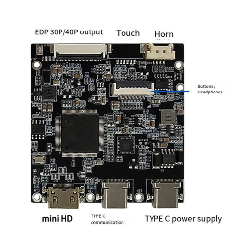 EDP Display Driver Board 4MM Thin Portable Type-C One- 1920x1080px -Compatible 1