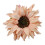 Sunflower-shaped curtain tieback rustic nylon no-drill 2