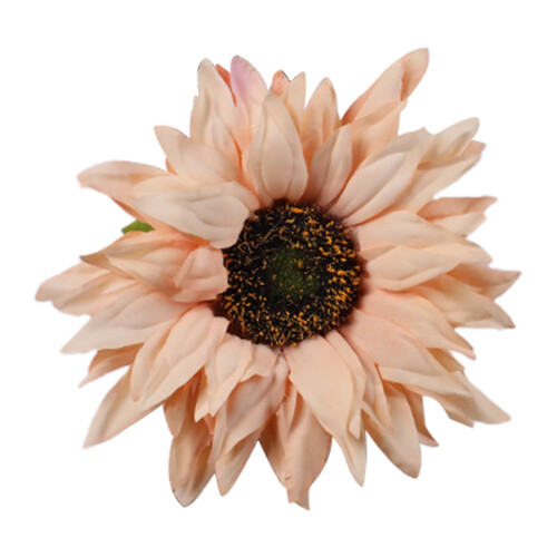 Sunflower-shaped curtain tieback rustic nylon no-drill 1