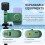 Phone Bracket with Remote Control Anti-Shake Wireless Charging Rotatable Clamp for Versatile Shooting,Green 4