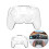 For  2 Pro Controller Crystal Case Anti-Scratch Transparent Protective Case Wear Resist Gamepad Cover Shell 2