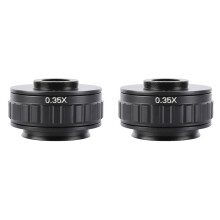 2X C-Vattingadapters Lens 0,35X CCD voor Trinoculaire Stereomicroscoopcamera 38MM-Interface Vergroot Gezichtsveld