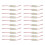 20pcs SMD LED Module Lighting IP67 Waterproof 3 LED Back Lights DC12V 1.5W Mirror Light Led Module Warm White 1