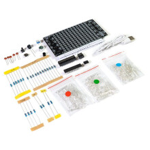 LED Music Spectrum DIY Kit Electronics Music Voice Control Multicolor Spectrum Soldering Project DIY Kit Without Shell