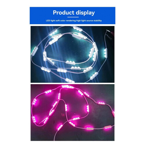 20pcs SMD LED Module Lighting IP67 Waterproof 3 LED Back Lights DC12V 1.5W Mirror Light Led Module Warm White 2
