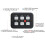 12V LED 6 Gang  Panel 600W-1200W Circuit Control Relay System Box Touch Control Panelt for  UTV Caravan 3