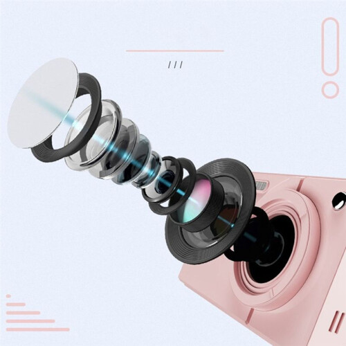 Câmera Digital CCD 4K de 64 MP, Zoom Digital de 16x, Tela de 2,8 Polegadas, Câmera de Vídeo Digital Wi-Fi com Cartão de 32 GB, Preta 2