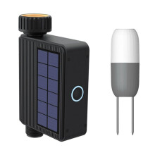 WIFI Solar Waterer Garden Timing Sprinkler with Soil Temperature Humidity Sensor Automatic Flower Watering Tool
