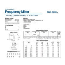 HTOOL Freguency Mixer 5-4200 MHz Level 13 LO Power +13 DBm Cellular PCS Instrumentation Satellite Communication ADE-42
