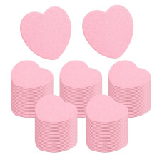 200 Stuks Gecomprimeerde Gezichtssponzen Hartvormige Gezichtssponzen voor Het Reinigen Natuurlijke Gezichtsreinigingssponzen Pads