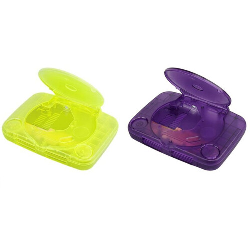 Replacement Shell for PS ONE Case ABS Material Shell Box Housing Shell for PS1 Console PSX Game Case Fluorescent Yellow 1