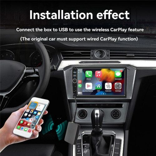 Car Wired to Wireless Carplay/Androidauto Conversion Box Module Car Wireless Adapter 2