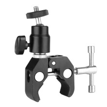 Super Clamp with 360 Quick Release Clamp Bracket Tripod Mount 1/4 Screw Clip for DSLR Camera