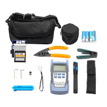 FTTH Fiber Optic Tool Kit with Fiber Fibra Optica Power Meter 10mW Visual Fault Locator FC-6S FTTH Tool
