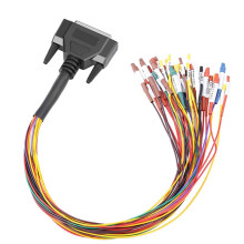 Colorful Jumper Cable DB25 for GODIAG AUTO TOOLS GT100 OBD II Break Out Box ECU Connector Jumper Cable for GT100